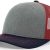 HEATHER GREY/CARDINAL/NAVY (TRI-COLOR)